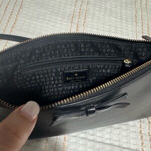 Kate Spade Black Bow Accent Wristlet